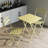 3 Piece Patio Bistro Set Of Foldable Square Table And Chairs-957595001