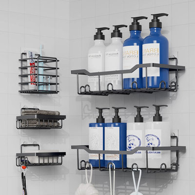 Tablettes murales de salle de bain Mangume