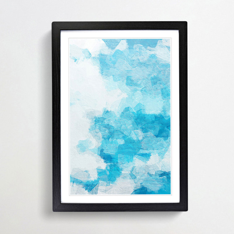 The Whisper in Abstract - Framed Print, Black, 60cm H x 40cm W x 2cm D