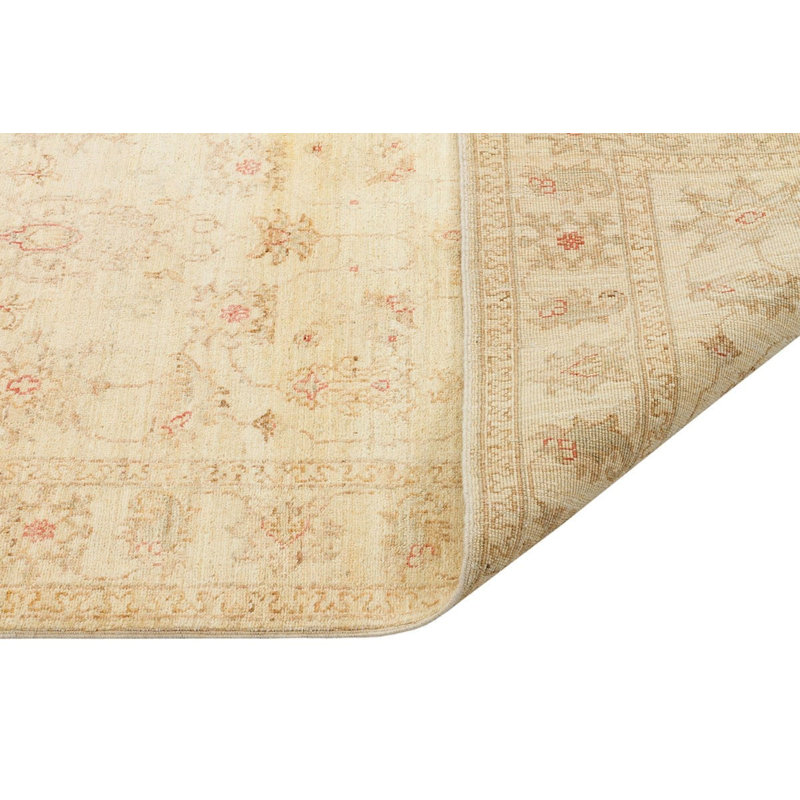 Tapis de couloir beige tissé à la main Jylène