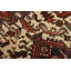 Tapis oriental rétro en laine rouge noué à la main 7 pi 1 po x 10 pi Heriz Heriz