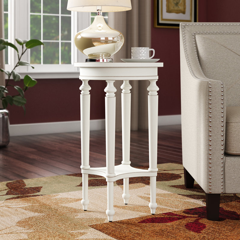 Side Table with Storage, Cottage White
