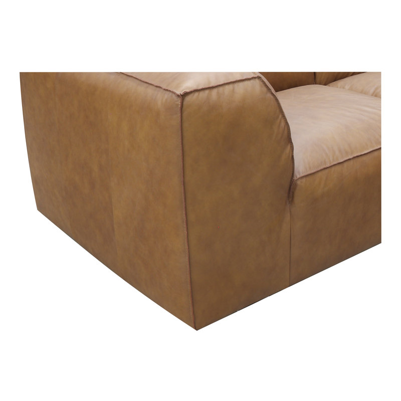 Form Modular Sectional, Tan Genuine Leather