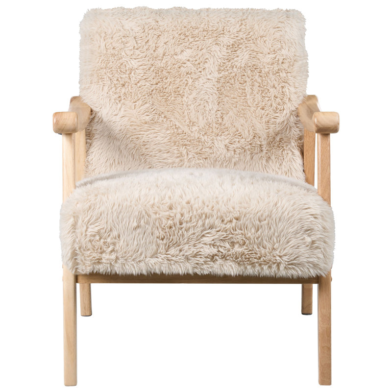 Upholstered Slipper Chair, Beige