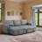 Reversible Sectional Sofa with Pull Out Bed and Storage For Limited Spaces-111009470