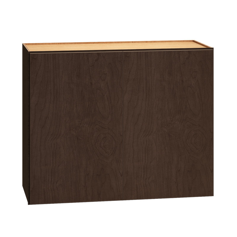 Armoire murale à 2 portes avec 1 tablette réglable Dwelling Rosemont l 30 po x H 24 po x P 12 po, Épice grillée