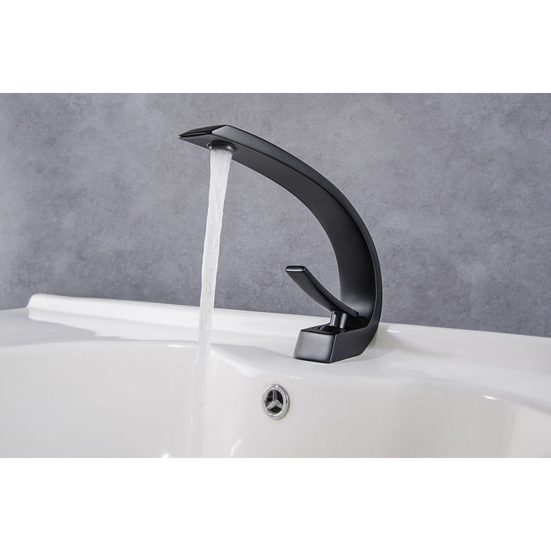 Single-Hole Single-handle Bathroom Faucet, Matte Black