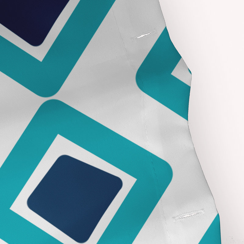 Rideau de douche simple Ferrier, Turquoise