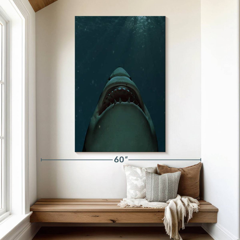 Brampt Jaws Of Great White Shark, 51" H x 34" W