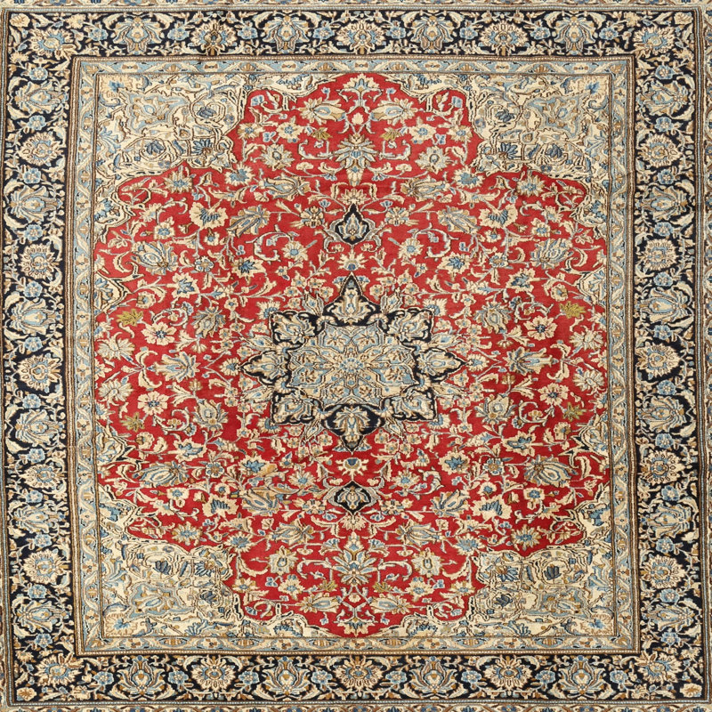 Thanos Wool Oriental Indoor Rug, Square 3'