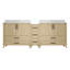 Meuble-lavabo double avec comptoir blanc-122820788