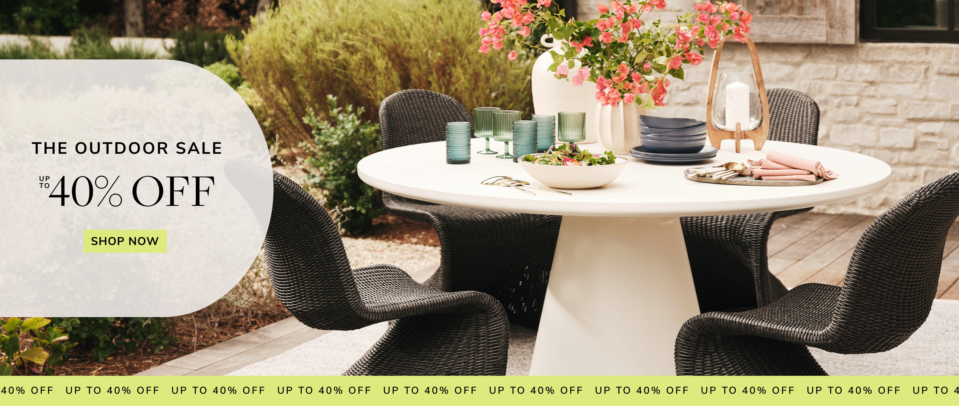 The Outdoor Sale. Up to 40% Off.