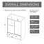 Porte de douche en aluminium 60 po x 62 po avec fonction coulissante double, tampon à fermeture en douceur, installation facile et protection contre les fuites pour la rénovation de la salle de bain, fermeture en douceur, installation simple, protection, réglable