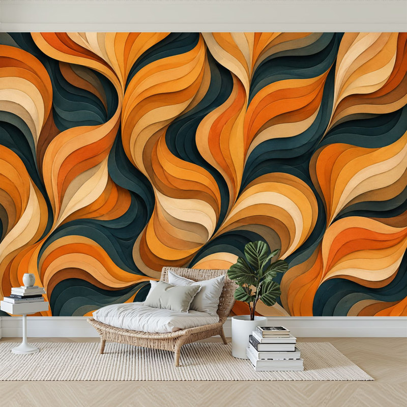 Papier peint adhésif auto-adhésif moderne pour la chambre à coucher L 100 po x l 144 po Peel and Stick
