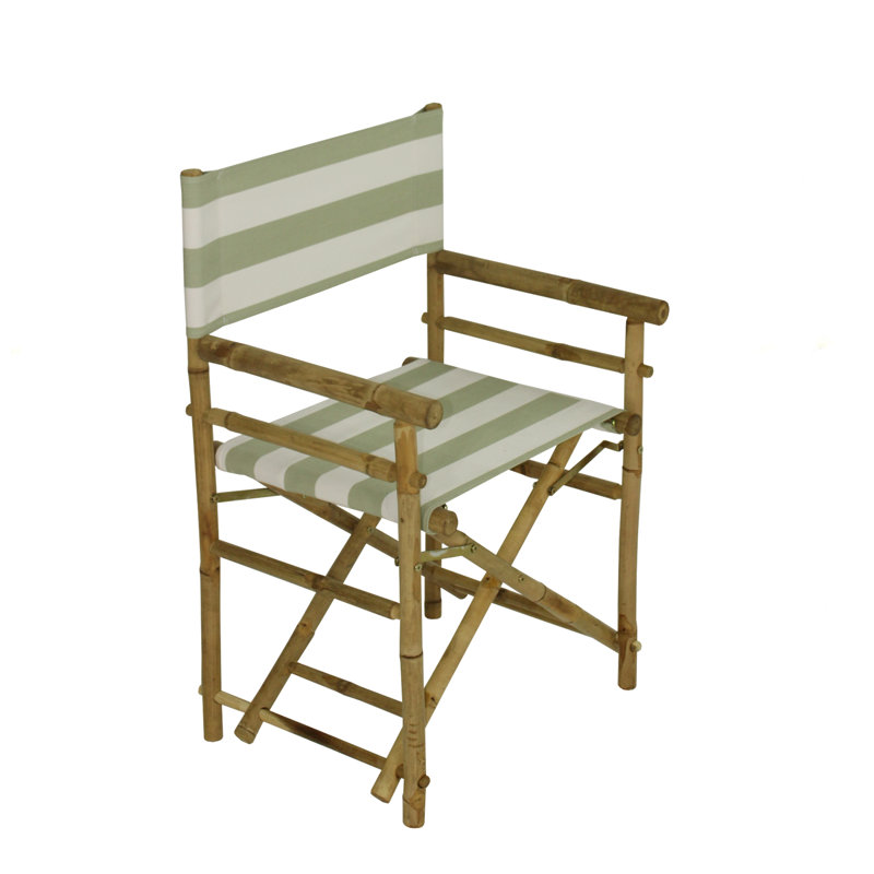 Chaise de réalisateur Yohana, Céladon/blanc