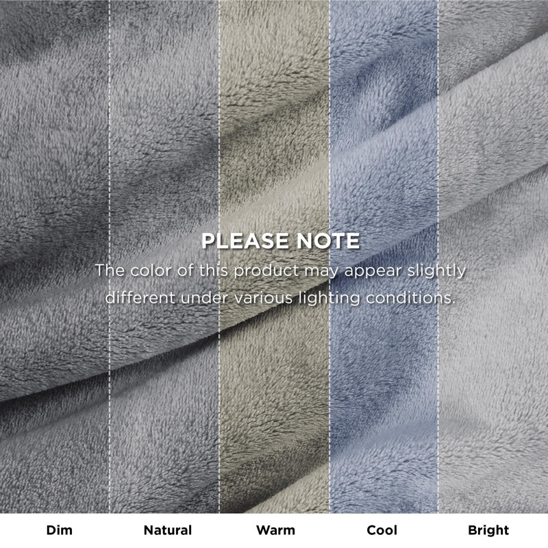 Cozy Winter Collection Bedsure Fleece Blanket 300GSM For Couch, Sofa, Bed, 150cm x 130cm, Quiet Shade