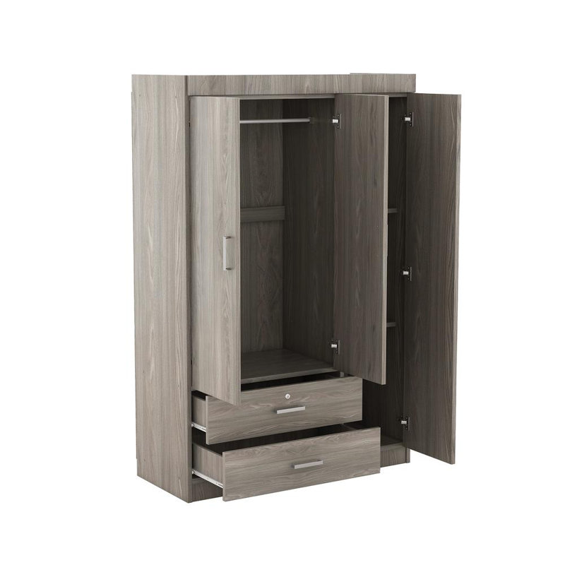 Armoire 3 portes avec 2 tiroirs