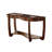 Sofa Table Open Bottom Shelf Glass Insert Top Cocktail Table