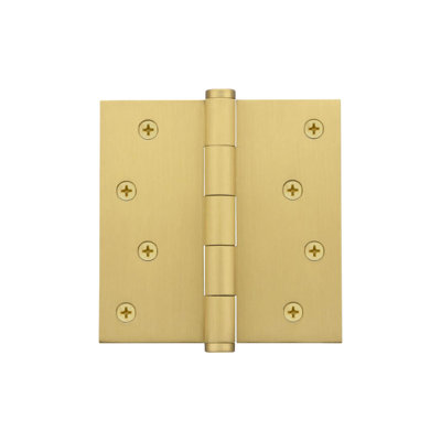 4'' x 4'' Brass Butt Bearing Hinge