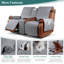 Housses pour causeuse inclinable avec console Kyrstie-506253767