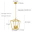 Lustre géométrique à 4 lumières à intensité variable Natalja-23418259