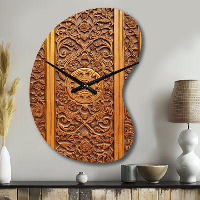 Horloge murale Mazhar Old Carved