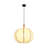 Wynogene Haddington Pumpkin-Shaped Pendant Light 1-Light Hanging Fixture for Kitchen, Dining Room, Entryway