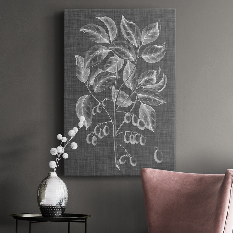 " Graphic Foliage V ", 12" H x 8" W x 1" D