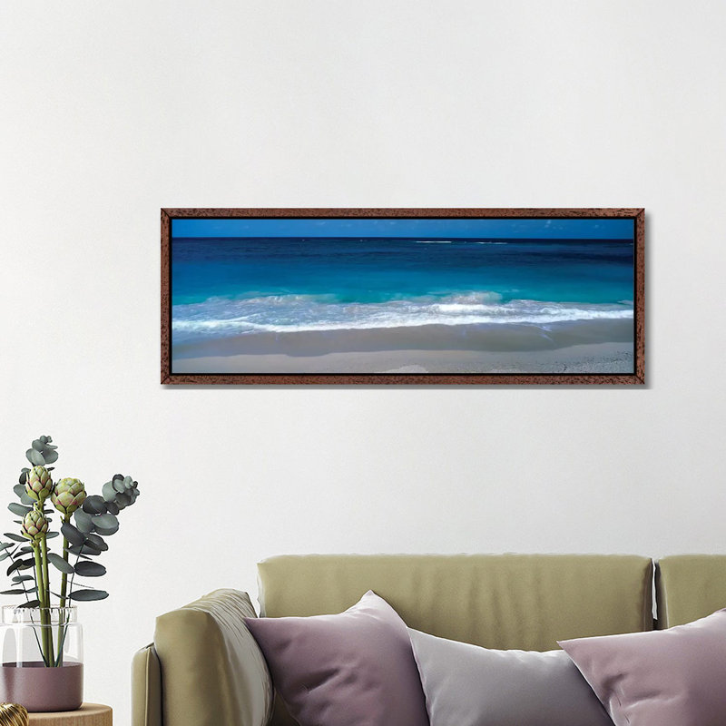 Waters Edge Barbados Caribbean - Wrapped Canvas Panoramic Print, Wrapped Canvas, 30.48 cm H x 91.44 cm W x 3.175 cm D