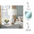 28" Casetta Glass Table Lamp, Clear/White