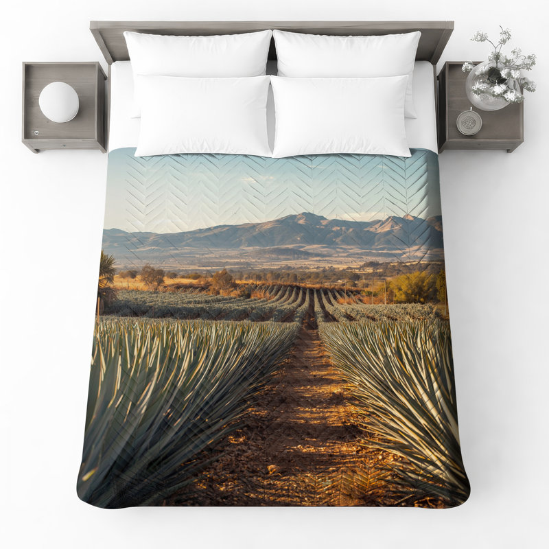Couvre-lit matelassé Agave, Double