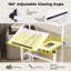 Petit bureau pour travailler debout à hauteur ajustable, bureau mobile avec roulettes, postes de travail pour ordinateur, table de travail portative pour tapis roulant, tapis roulants pour bureau personnel-1645178571