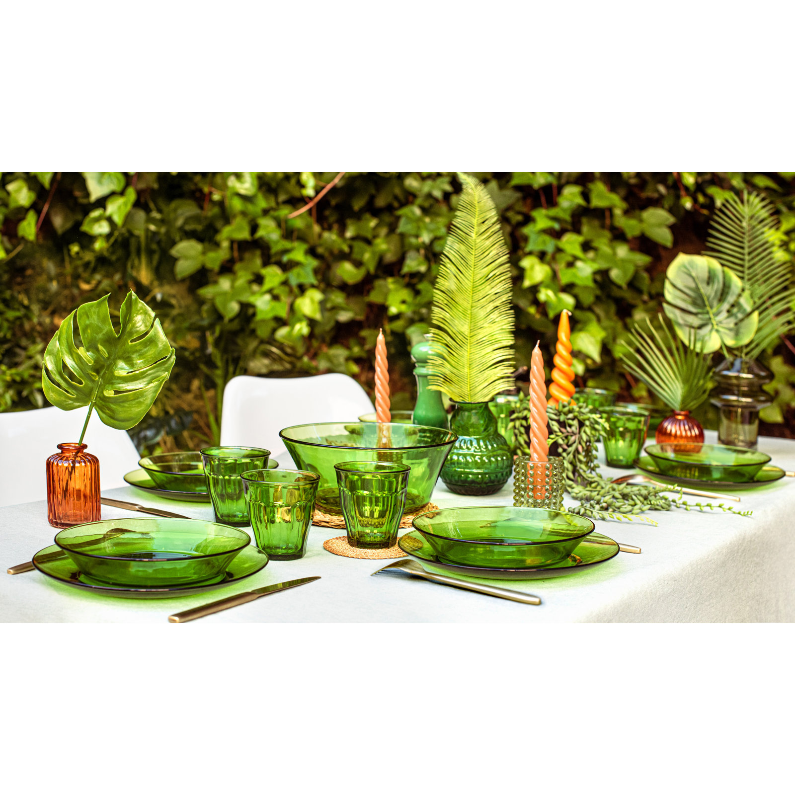 Picardie Tumbler, 8.38 oz., Green