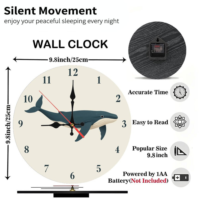 Autumn Fox Wall Clock