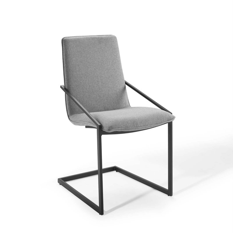 Chaise rembourrée Pitch, Gris