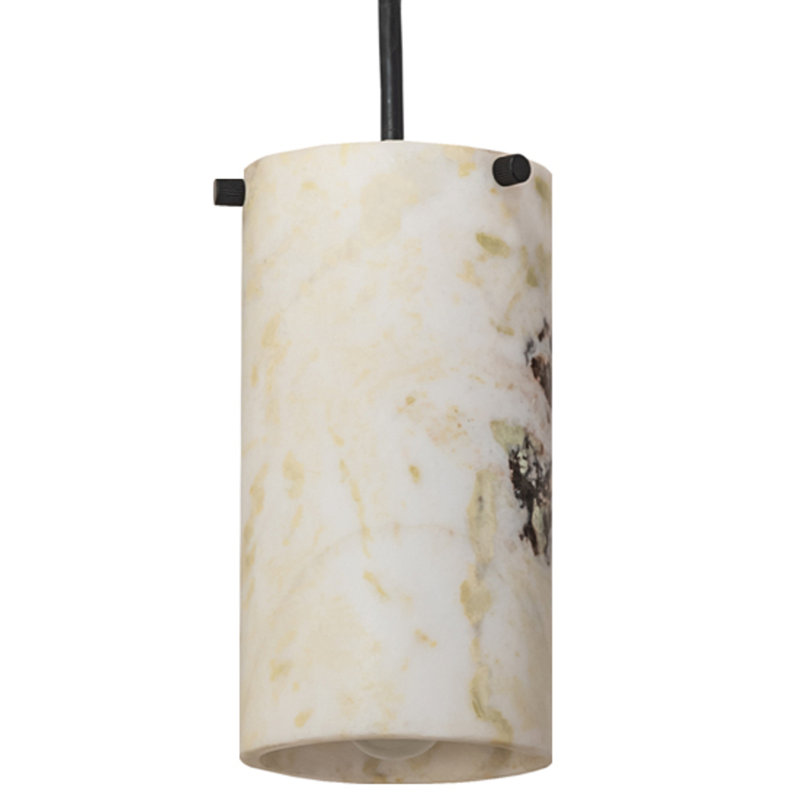 Luminaire suspendu cylindrique blanc 1 lumière Cresie