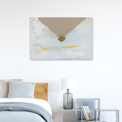 Art contemporain contemporain abstrait bord de mer