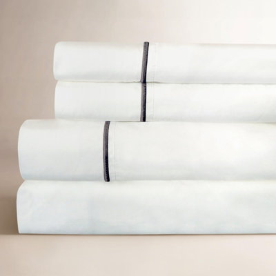 Benin 300 Thread Count 100% Cotton Percale Sheet Set