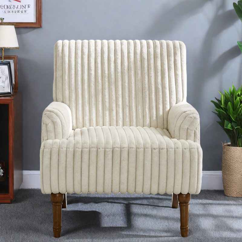 Chaises d'appoint confortables, pieds modernes en velours côtelé de style moderne pour la maison
