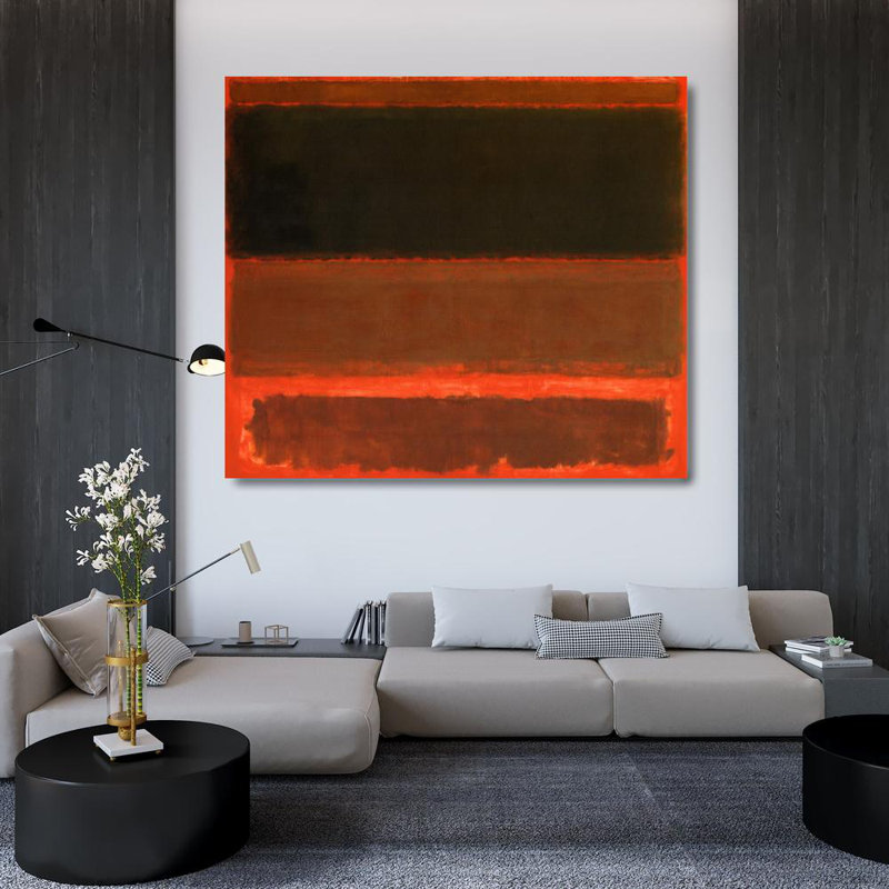 Quatre Darks en rouge, 1958, H 36 po x l 41 po