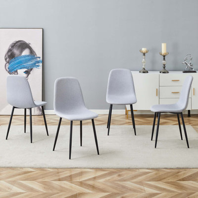 Comfortable Linen-Cotton Dining Chair Set