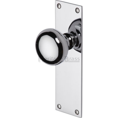 Heritage Brass Heritage Mortice Knob on Latch Plate Balmoral Design