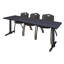 Table de formation Neyland Cain T-Base et 3 chaises empilables-32520361-32520358