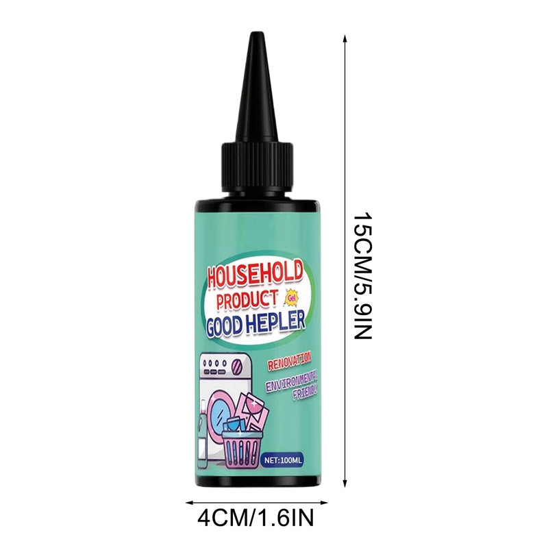 Allaitement Stain Cleaner Stain Cleaner Gel pour le lavage de la maison Gel nettoyant pour l'évier de réfrigérateur et la salle de bain 100 ml