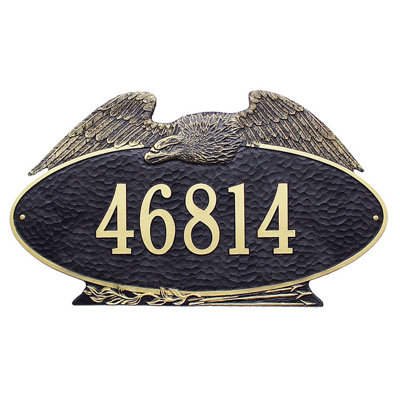 Eagle 1-Line Wall Address Plaque