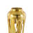 Moderna Gold Aluminum Metal Abstract Drip Decorative Vase with Melting Designed Body-1260401588-1260401591