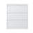 35.4 Inch Wide White 3 Drawer Lateral File Cabinet, Locking Heavy Duty Metal Home Office Filing Cabinet