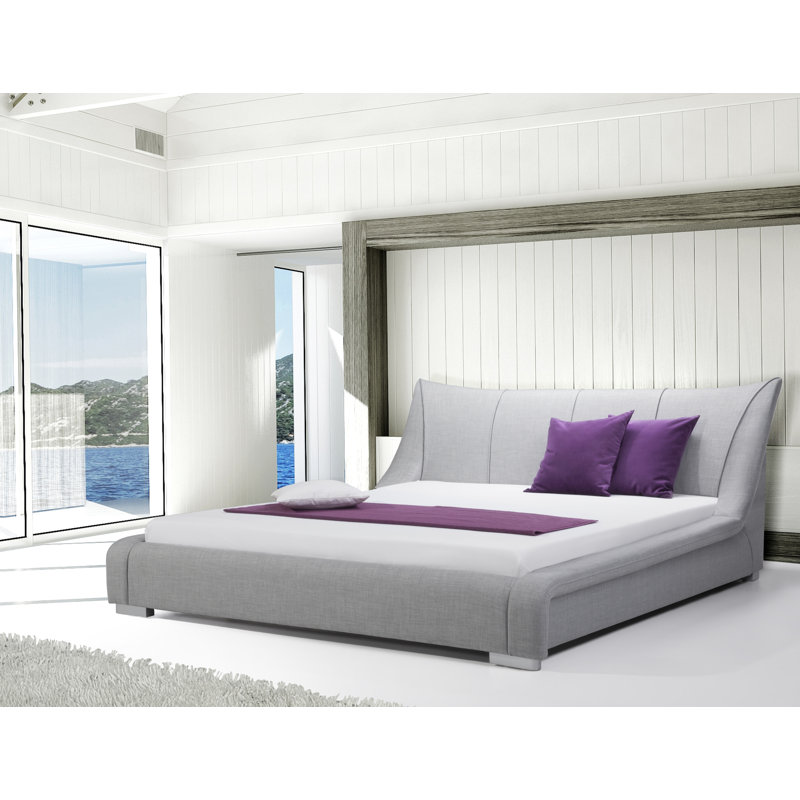 Astoria Upholstered Sectional, King, Light Gray