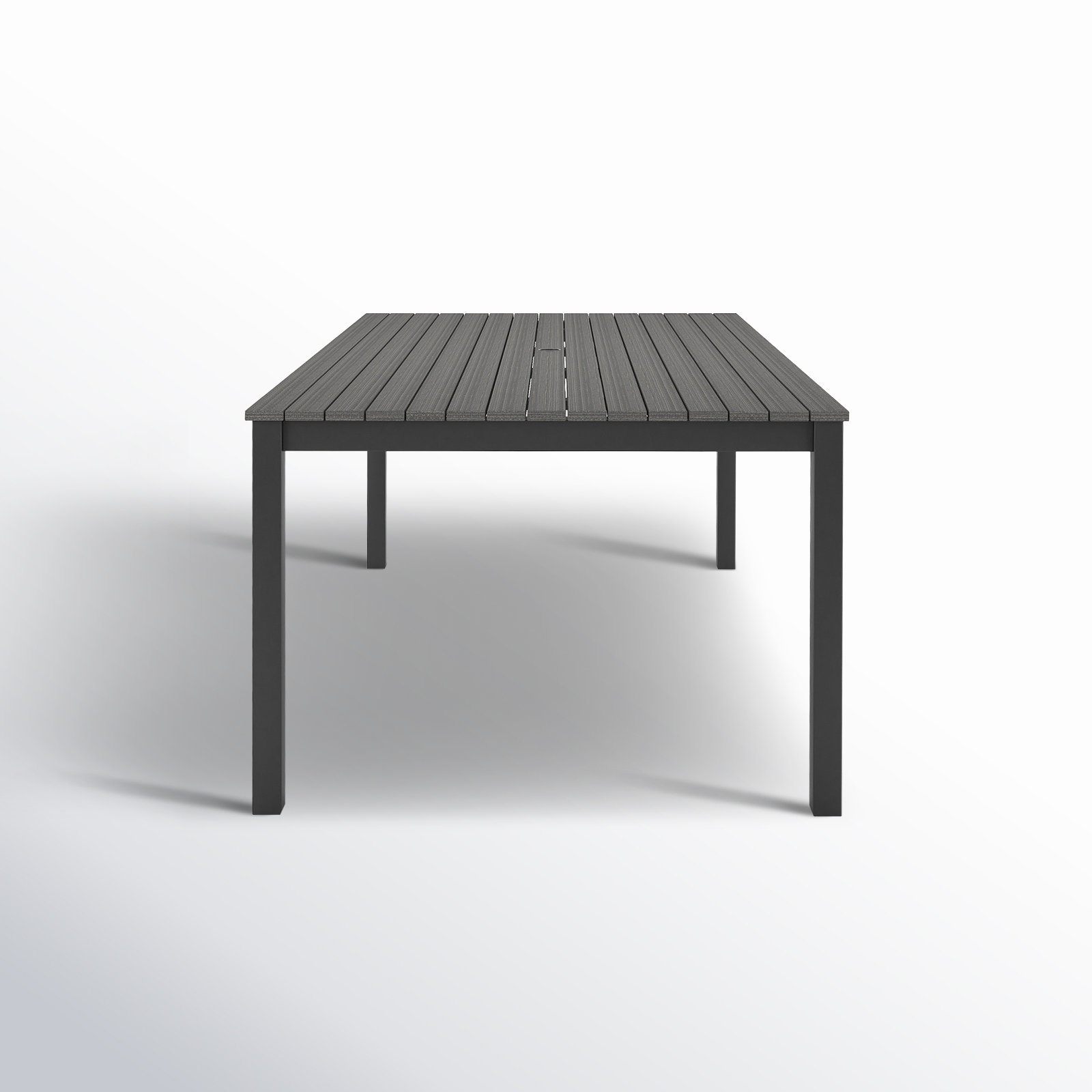 Townsend Patio Dining Table, 41" W x 72" L x 29" H, Gray