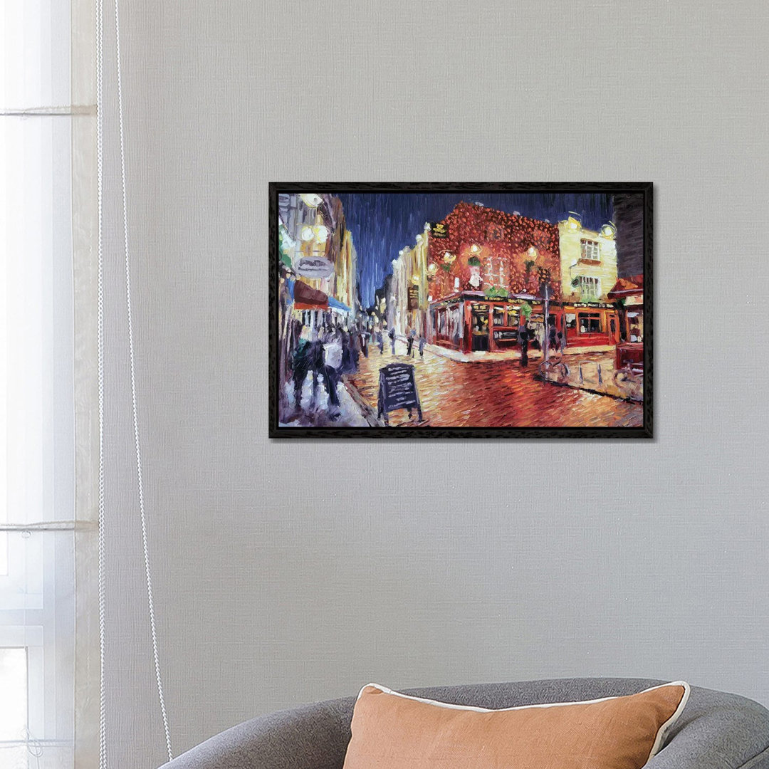 Temple Bar Small von Roger Disney - Galerie-verpackte Leinwand Giclée